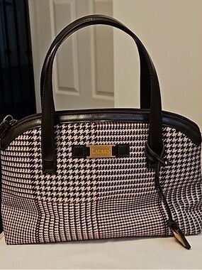 Lauren Ralph Lauren Dark Brown Leather Logo Patch